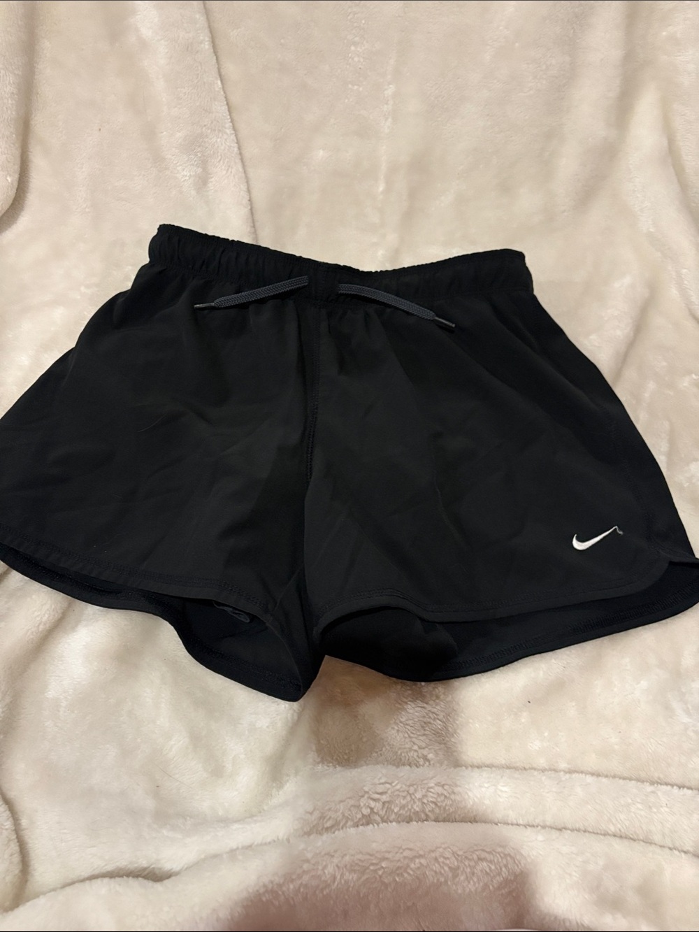 Nike Women’s Black Athletic Running Shorts with Drawcord